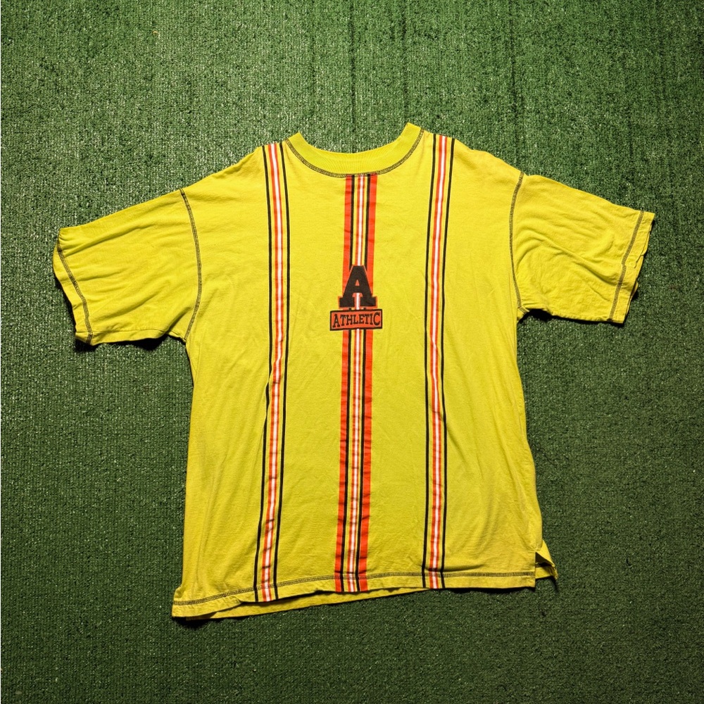 Athletic Lime Green Tee Size Large